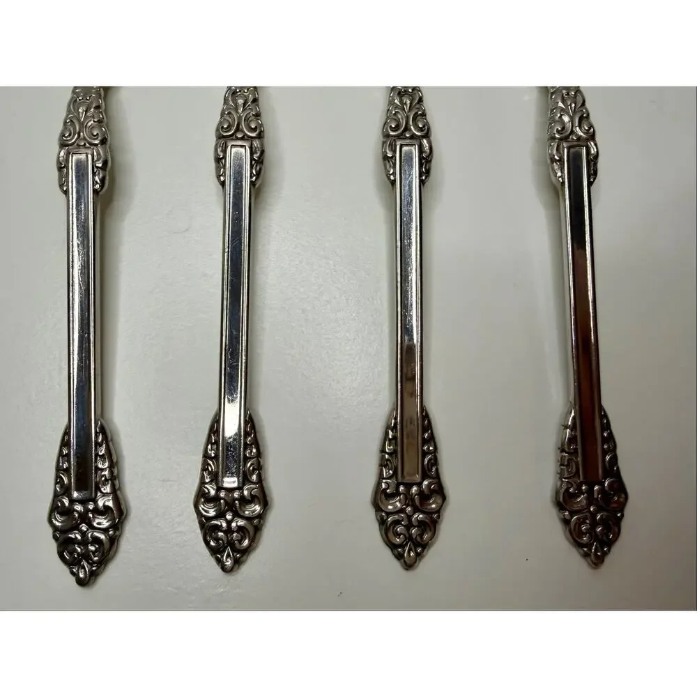 Oneida Heirloom Rembrandt Teaspoons 6” Stainless Vintage Set of 4